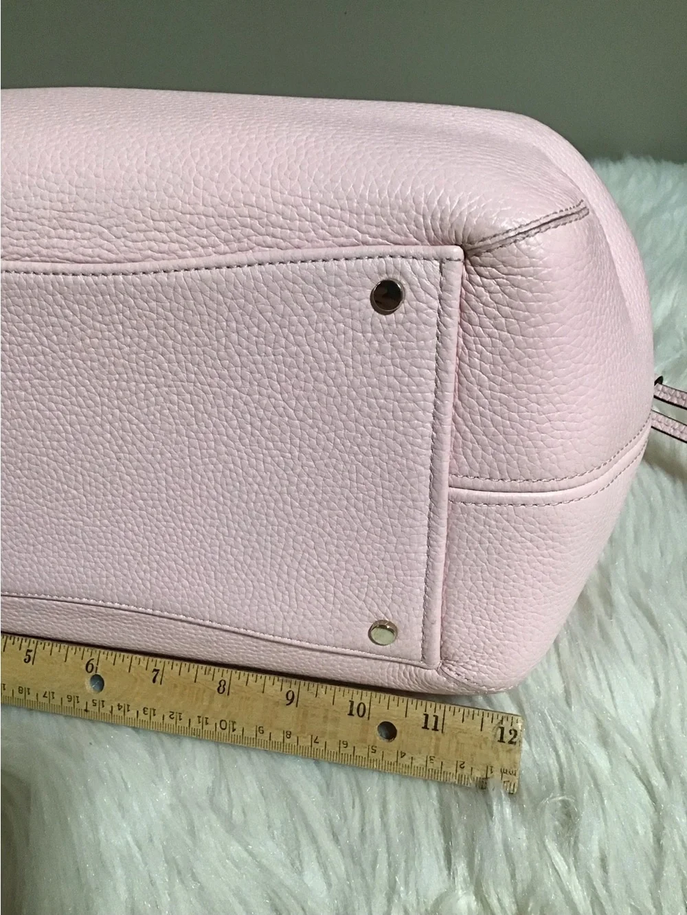 Kate spade Lrg dumpling pink pebble leather satchel purse